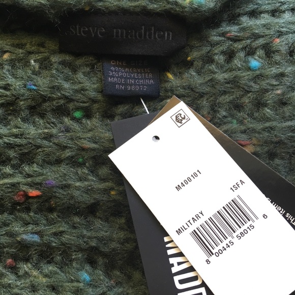 Steve Madden Scarf w/Multicolored speckles - Picture 2 of 3